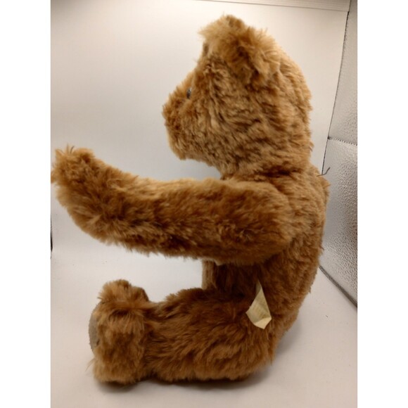 VINTAGE ANTIQUE MOHAIR TEDDY BEAR Co Utah GROWLER JOINTED EXCELSIOR FILL 12" - Picture 5 of 12